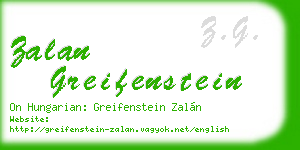 zalan greifenstein business card